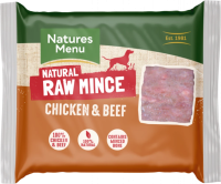 Natures Menu Just Chicken and Beef Mince Portions 400g
